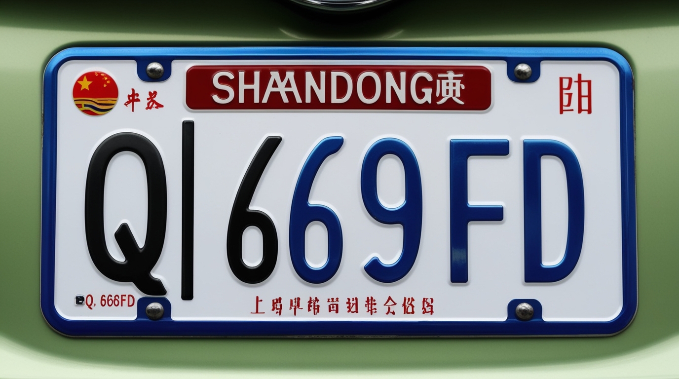 鲁Q 669FD Shandong’s Unique License Plate